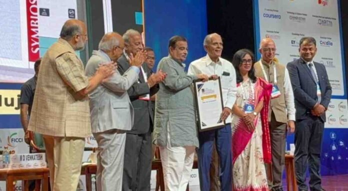 Symbiosis International University, SIU, FICCI Higher Education Summit 2025, FICCI, Higher Education India, NEP 2020, Dr. S.B. Mujumdar, Dr. Vidya Yeravdekar, International Education, Education Diplomacy, Bharat Mandapam, FICCI Excellence Awards