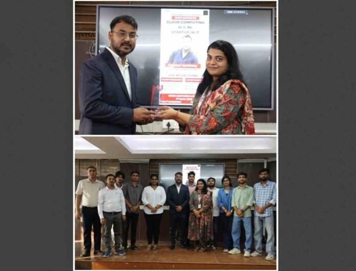 NIET organized Cloud Computing, AI/ML Session with Startups in IT with Prakhar Varshney