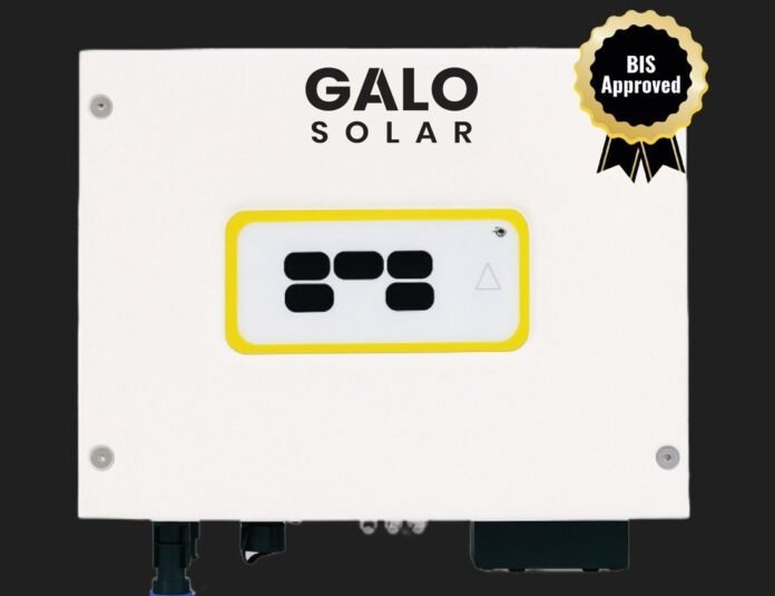 Galo Solar inverter launch, high-efficiency solar inverter India, on-grid inverter for homes, solar power solutions India, 97.5% efficiency inverter, anti-PID solar inverter, low startup voltage inverter, solar inverter for small business, Make in India solar products