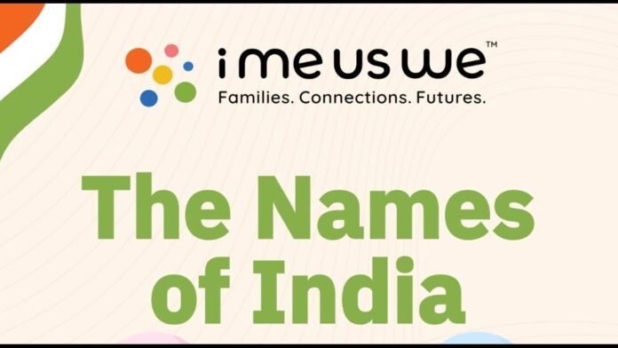 iMeUsWe launches ‘The Names of India Report,’ telling India’s story through the names it chose
