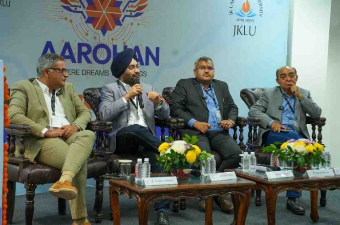 Aarohan 3.0, JK Lakshmipat University, youth entrepreneurship India, startup summit Jaipur, Viksit Bharat 2047, AIC JKLU, student startups India
